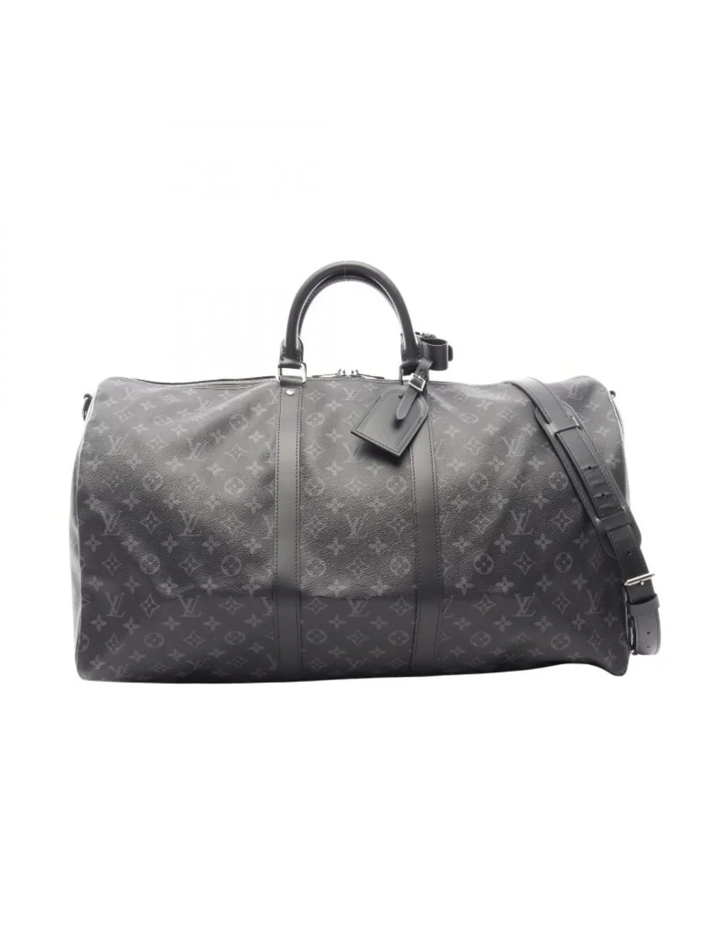 Louis Vuitton Boston Bag Keepall Bandouliere 55 2-Way Canvas Leather